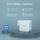 Choetech 100W Power Delivery USB-C Snellader voor Laptop / Macbook Wit afbeelding 4