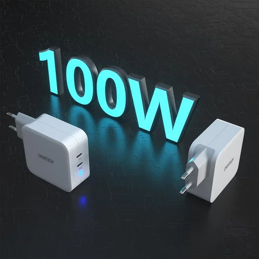 Choetech 100W Power Delivery USB-C Snellader voor Laptop / Macbook Wit afbeelding 10