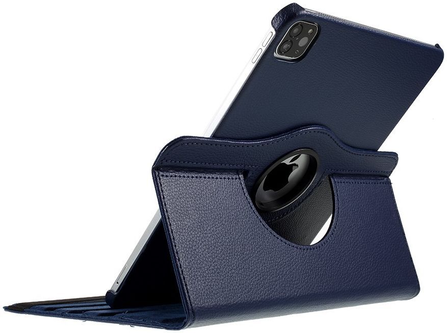 Apple iPad Air 2020 / 2022 Hoes 360° Draaibaar Donker Blauw afbeelding 4