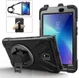 Samsung Galaxy Tab Active 2 Hybride Hoesje met Handriem Zwart afbeelding 12