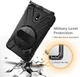 Samsung Galaxy Tab Active 2 Hybride Hoesje met Handriem Zwart afbeelding 2