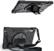Samsung Galaxy Tab S7 Hybride Kickstand Hoes Handriem en Koord Zwart afbeelding 2
