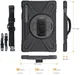 Samsung Galaxy Tab S7 Hybride Kickstand Hoes Handriem en Koord Zwart afbeelding 5