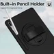Samsung Galaxy Tab S7+ / S7 FE / S8+ Hybride Kickstand Hoes Handriem Zwart afbeelding 6
