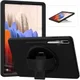 Samsung Galaxy Tab S7+ / S7 FE / S8+ Hybride Kickstand Hoes Handriem Zwart afbeelding 3