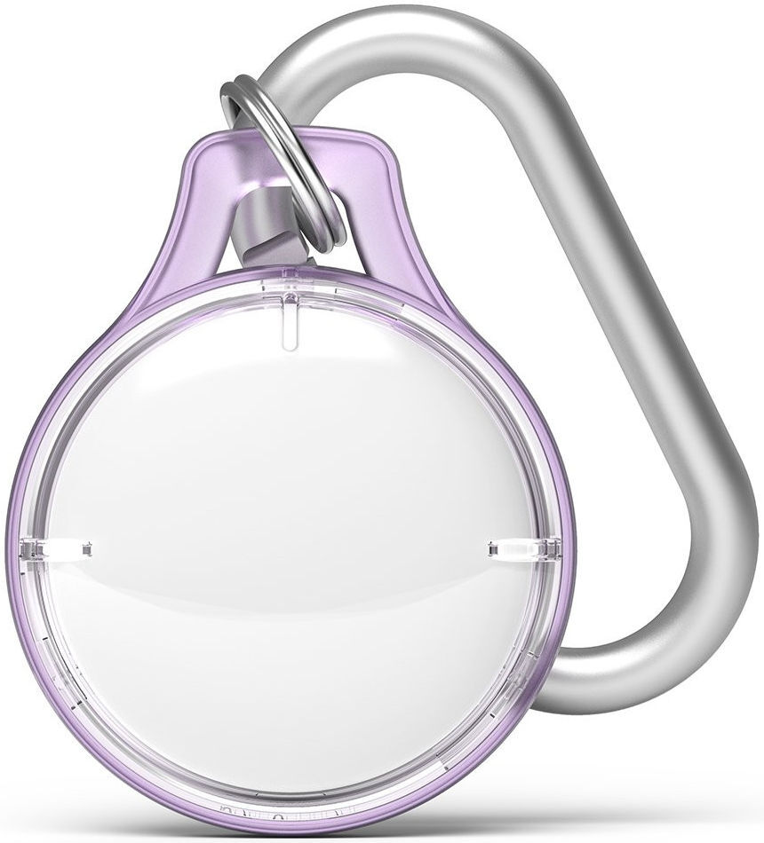 Ringke Apple AirTag Slim Sleutelhanger TPU Transparant Paars afbeelding 1