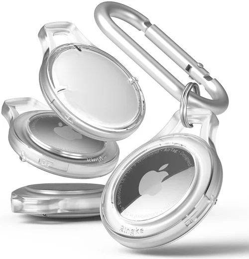Ringke Apple AirTag Slim Sleutelhanger TPU 4-Pack Transparant afbeelding 2