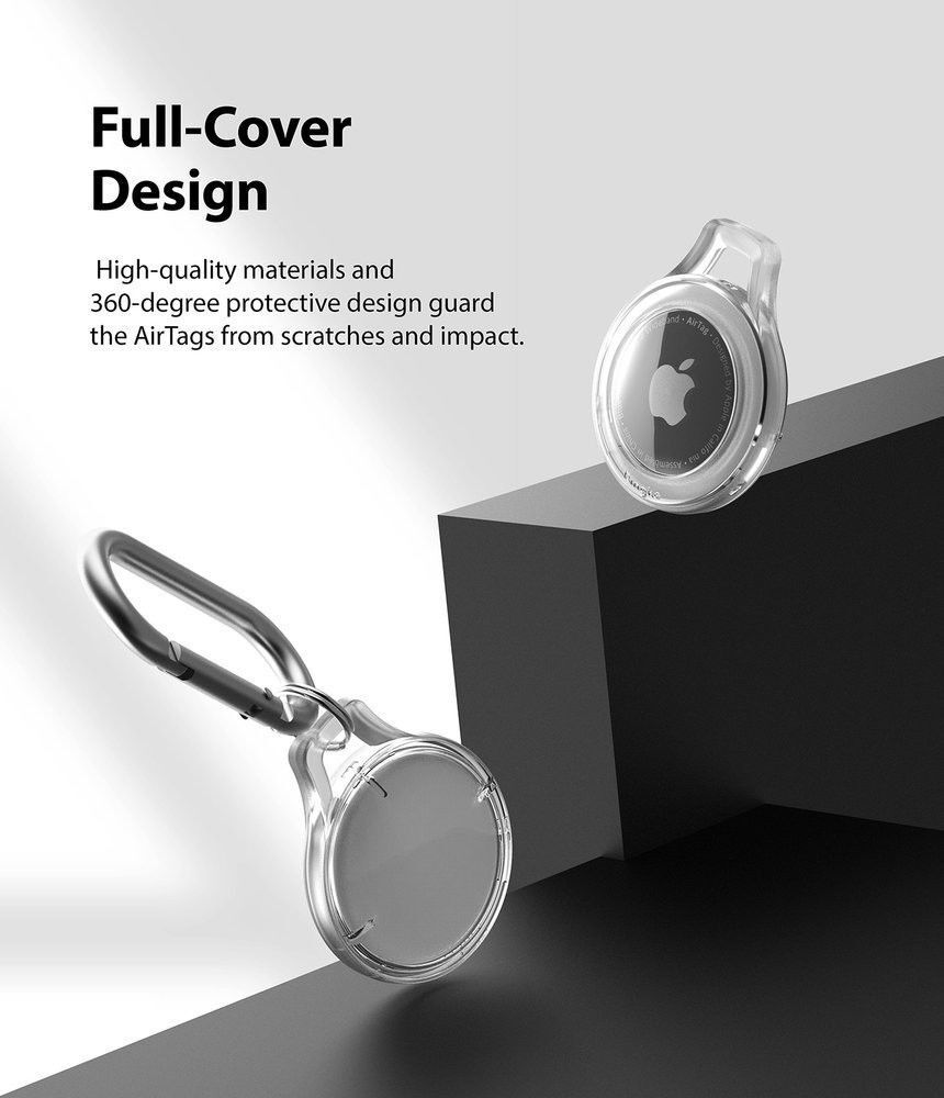 Ringke Apple AirTag Slim Sleutelhanger TPU 4-Pack Transparant afbeelding 7