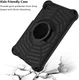 Samsung Galaxy Tab A7 Lite Hoes 360 Graden Kickstand Back Cover Zwart afbeelding 3