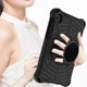 Samsung Galaxy Tab A7 Lite Hoes 360 Graden Kickstand Back Cover Zwart afbeelding 2