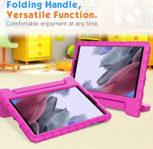 Samsung Galaxy Tab A7 Lite Kinder Tablethoes met Handvat Roze afbeelding 9
