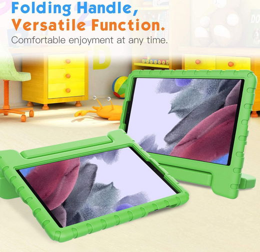 Samsung Galaxy Tab A7 Lite Kinder Tablethoes met Handvat Groen afbeelding 7
