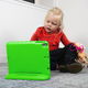 Samsung Galaxy Tab A7 Lite Kinder Tablethoes met Handvat Groen afbeelding 3