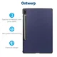 Samsung Galaxy Tab S7 FE Hoes Tri-Fold Book Case Kunstleer Blauw afbeelding 3
