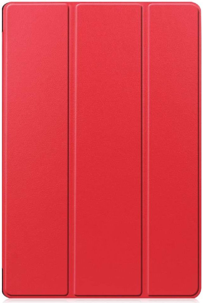 Samsung Galaxy Tab S7 FE Hoes Tri-Fold Book Case Kunstleer Rood afbeelding 11