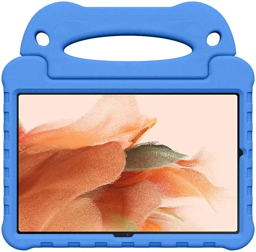 Samsung Galaxy Tab S8+ / S7 FE / S7+ Kinder Tablethoes met Handvat Blauw afbeelding 2