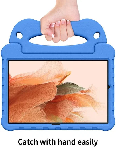 Samsung Galaxy Tab S8+ / S7 FE / S7+ Kinder Tablethoes met Handvat Blauw afbeelding 4