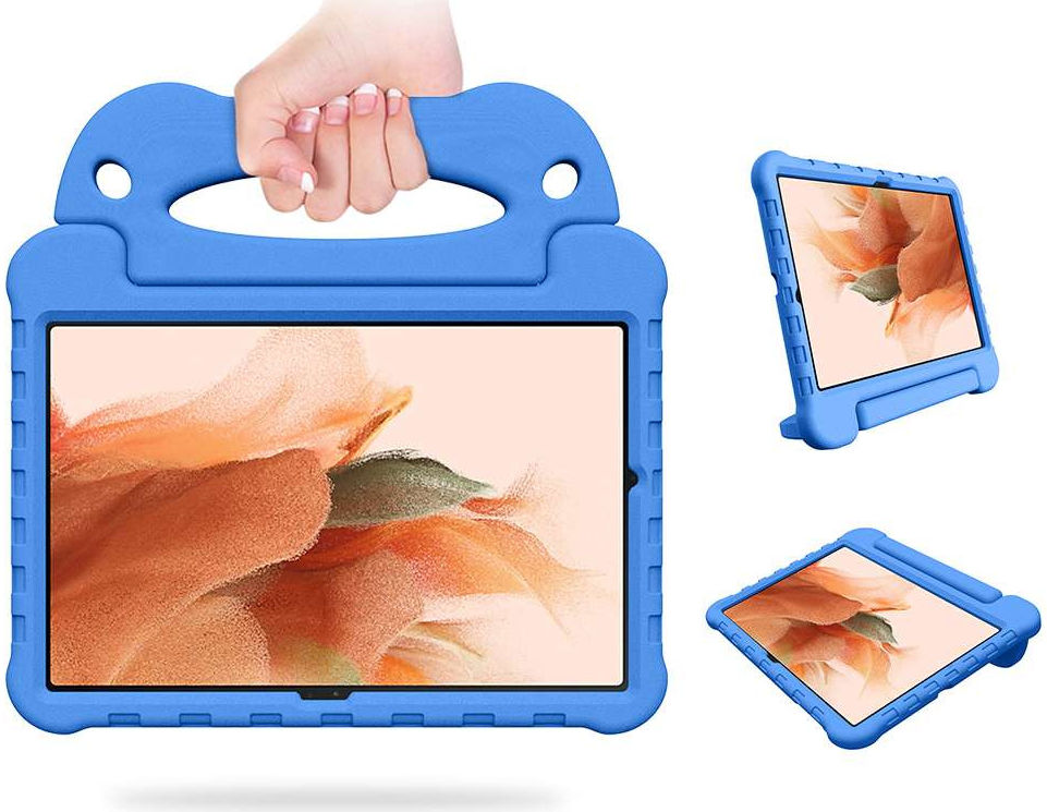 Samsung Galaxy Tab S8+ / S7 FE / S7+ Kinder Tablethoes met Handvat Blauw afbeelding 6