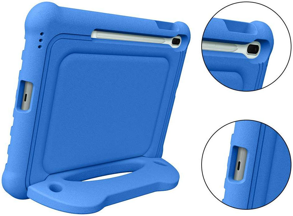 Samsung Galaxy Tab S8+ / S7 FE / S7+ Kinder Tablethoes met Handvat Blauw afbeelding 7