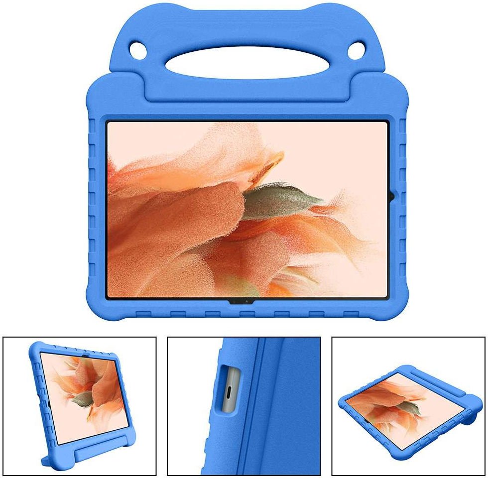 Samsung Galaxy Tab S8+ / S7 FE / S7+ Kinder Tablethoes met Handvat Blauw afbeelding 8