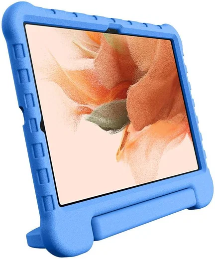 Samsung Galaxy Tab S8+ / S7 FE / S7+ Kinder Tablethoes met Handvat Blauw afbeelding 9