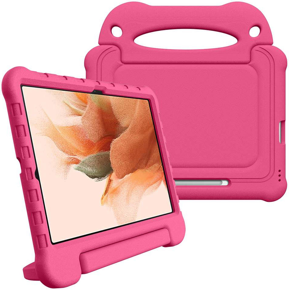 Samsung Galaxy Tab S8+ / S7 FE / S7+ Kinder Tablethoes met Handvat Roze afbeelding 1