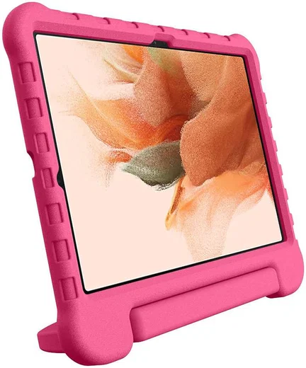 Samsung Galaxy Tab S8+ / S7 FE / S7+ Kinder Tablethoes met Handvat Roze afbeelding 11