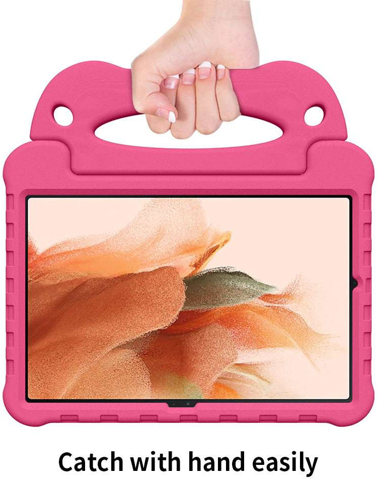 Samsung Galaxy Tab S8+ / S7 FE / S7+ Kinder Tablethoes met Handvat Roze afbeelding 4