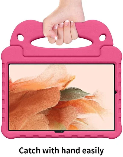 Samsung Galaxy Tab S8+ / S7 FE / S7+ Kinder Tablethoes met Handvat Roze afbeelding 4