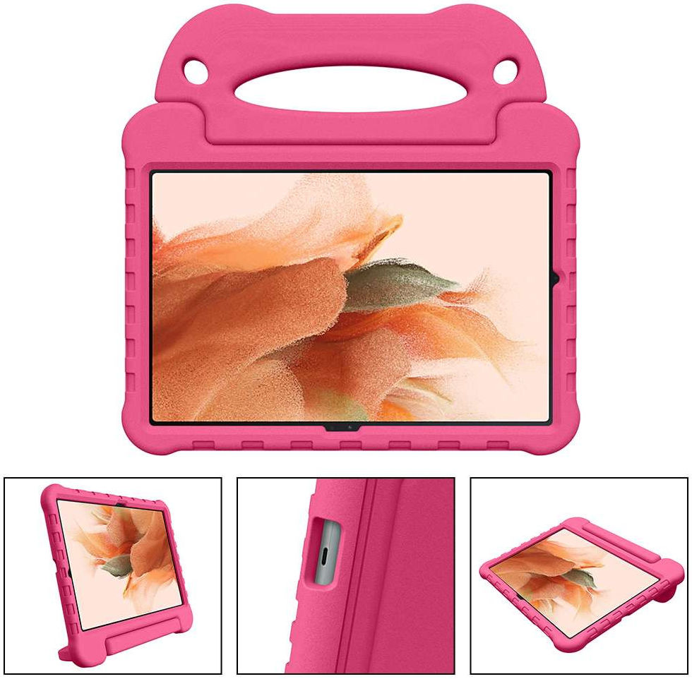 Samsung Galaxy Tab S8+ / S7 FE / S7+ Kinder Tablethoes met Handvat Roze afbeelding 6