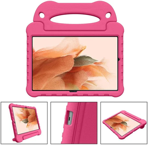 Samsung Galaxy Tab S8+ / S7 FE / S7+ Kinder Tablethoes met Handvat Roze afbeelding 6
