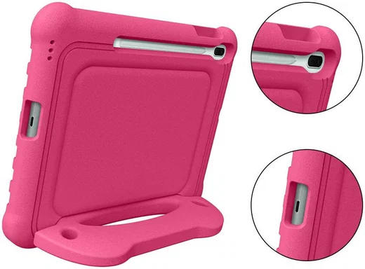 Samsung Galaxy Tab S8+ / S7 FE / S7+ Kinder Tablethoes met Handvat Roze afbeelding 10