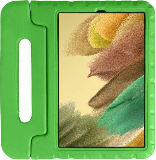 Samsung Galaxy Tab S8+ / S7 FE / S7+ Kinder Tablethoes met Handvat Groen afbeelding 1