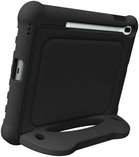 Samsung Galaxy Tab S7 FE / S7 Plus Kinder Tablethoes met Handvat Zwart afbeelding 10