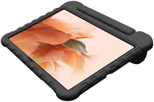 Samsung Galaxy Tab S7 FE / S7 Plus Kinder Tablethoes met Handvat Zwart afbeelding 12