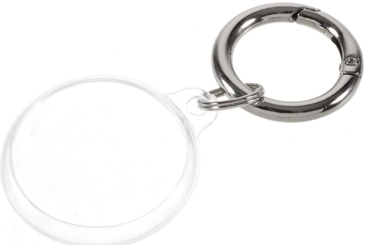 Apple AirTag Sleutelhanger TPU met Gesp Transparant afbeelding 1