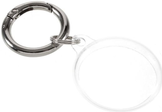 Apple AirTag Sleutelhanger TPU met Gesp Transparant afbeelding 2