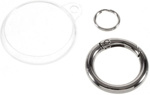 Apple AirTag Sleutelhanger TPU met Gesp Transparant afbeelding 3