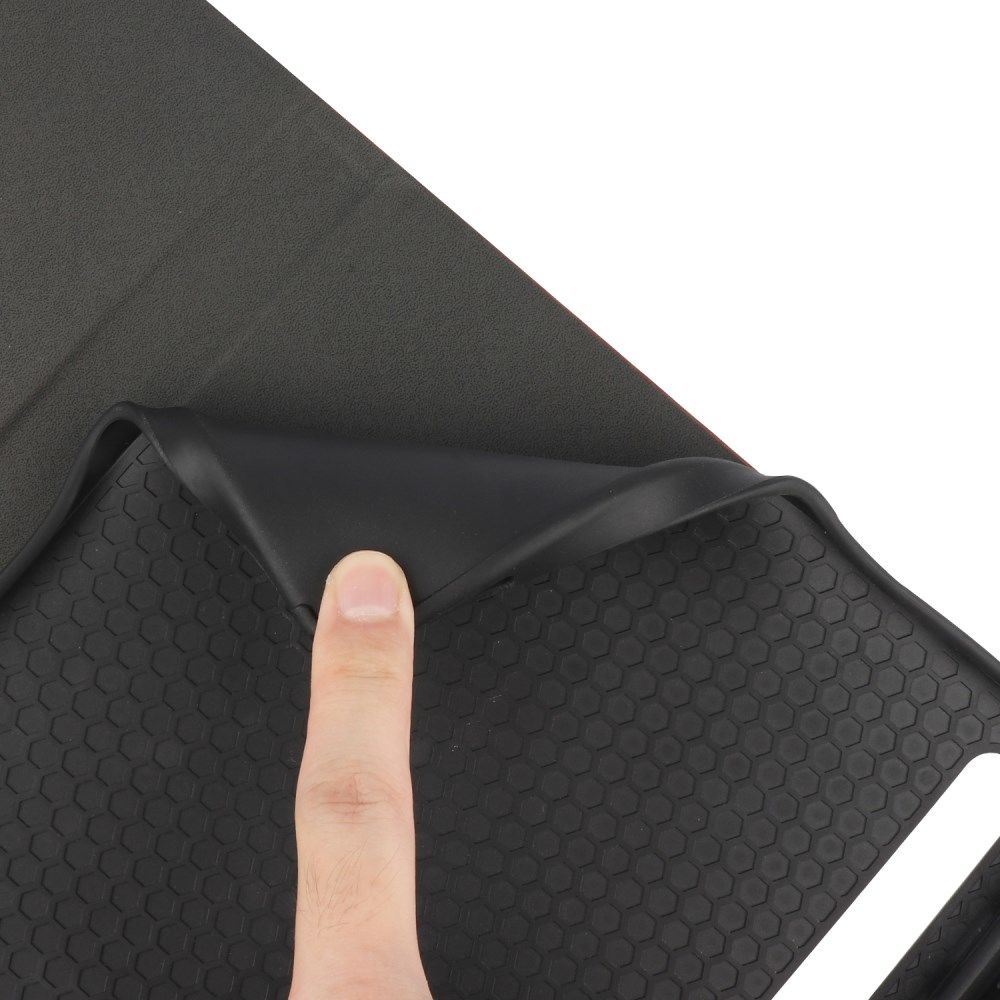 Samsung Galaxy Tab S7 FE Hoes Kunstleer Book Case met Stand Bruin afbeelding 6