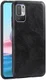 Xiaomi Redmi Note 10 5G/Poco M3 Pro Hoesje met Kunstleer Coating Zwart afbeelding 1