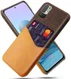 Xiaomi Redmi Note 10 5G/Poco M3 Pro Hoesje met Kaartsleuf Oranje afbeelding 1