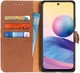 KHAZNEH Xiaomi Redmi Note 10 5G / Poco M3 Pro Hoesje Book Case Bruin afbeelding 1