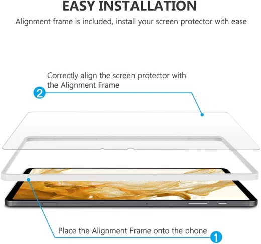 Samsung Galaxy Tab S7 FE Screen Protector Ultra Clear Display Folie afbeelding 2