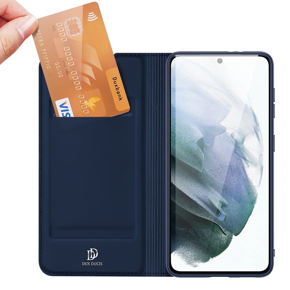 Dux Ducis Skin Pro Series Samsung Galaxy S21 FE Hoesje Wallet Blauw afbeelding 2