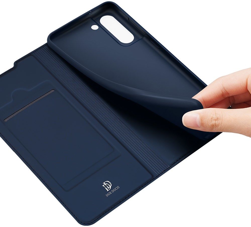 Dux Ducis Skin Pro Series Samsung Galaxy S21 FE Hoesje Wallet Blauw afbeelding 5