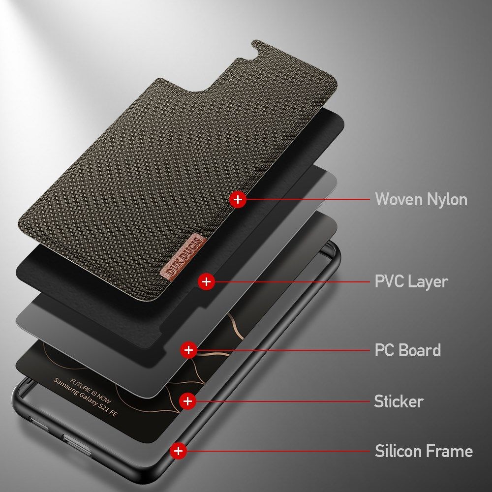 Dux Ducis Fino Series Samsung Galaxy S21 FE Hoesje Back Cover Groen afbeelding 7