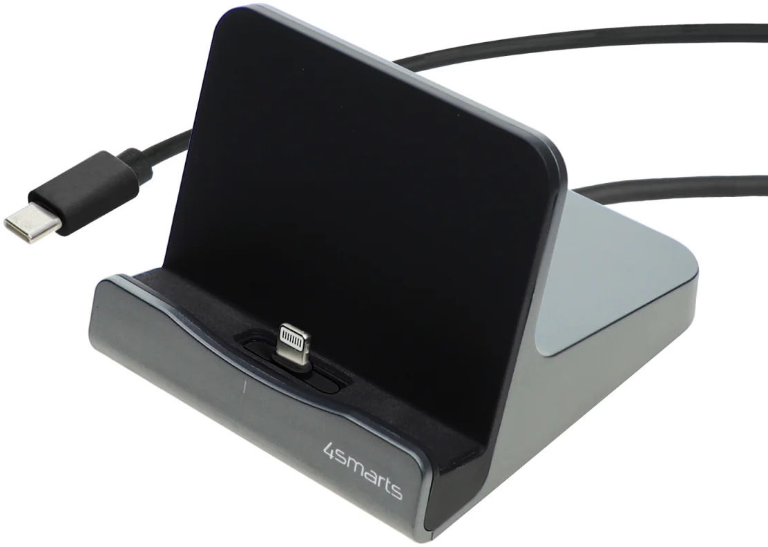 4smarts VoltDock 20W Apple Lightning Docking Oplaad Station Gunmetal afbeelding 1