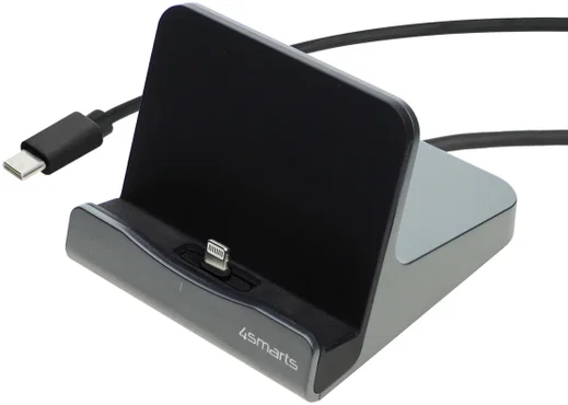 4smarts VoltDock 20W Apple Lightning Docking Oplaad Station Gunmetal afbeelding 1