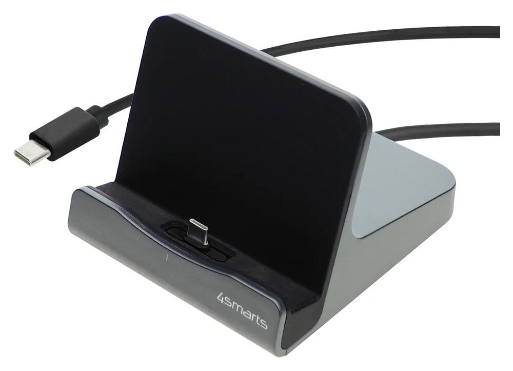 4smarts VoltDock 60W USB-C Docking Oplaad Station Gunmetal afbeelding 1