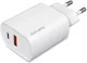 4smarts VoltPlug 25W USB-A QC en USB-C Power Delivery Adapter Wit afbeelding 1